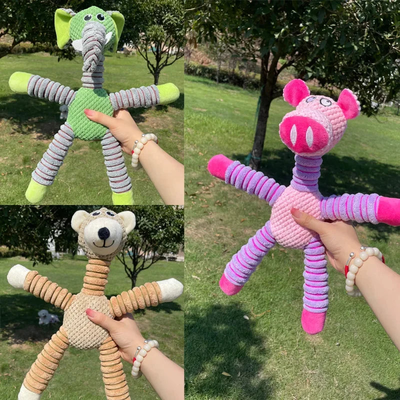 Juguete de Peluche Resistente y Sonoro para Perros