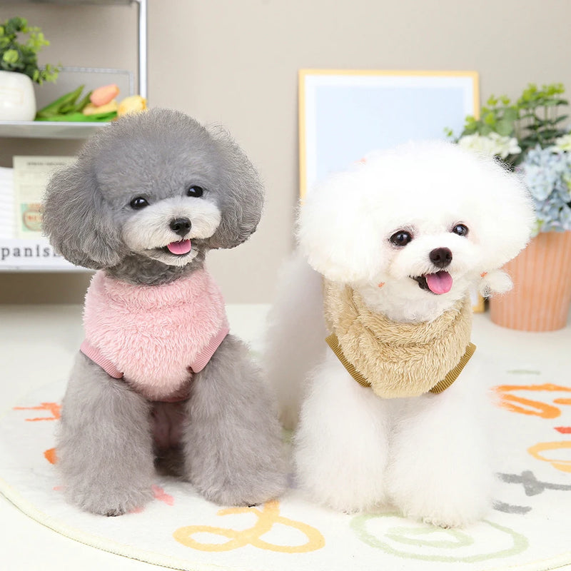 Chaleco de Felpa Coral para Mascotas