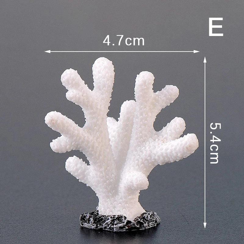 Artificial Coral Reef Aquarium Decoration with Starfish