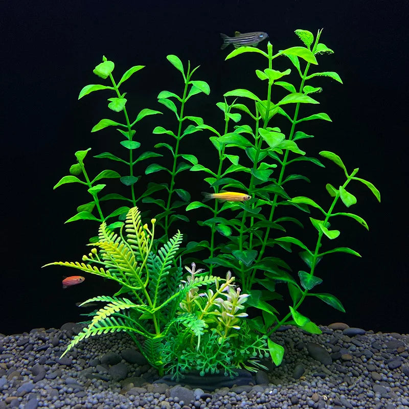 Realistic Artificial Aquarium Plants for Fish Tank Décor