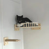 Wall-Mounted Cat Hammock and Climbing Stairs with Scratcher
