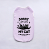 Breathable Summer Pet Vest with Fun Print – Sleeveless Casual Shirt for Small Dogs & Cats