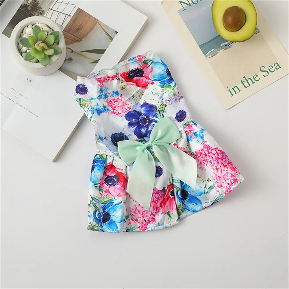 Polka Dot Dog Skirt Dress for Small Breeds