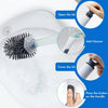 Porte-brosse WC mural réutilisable avec long manche
