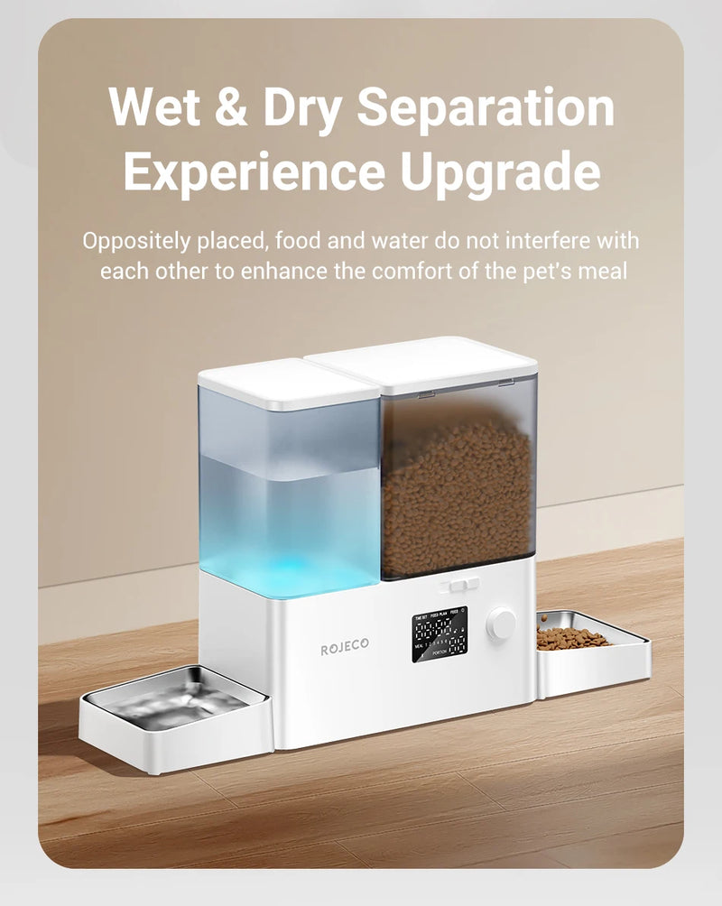 Distributeur Automatique de Nourriture et Fontaine à Eau pour Animaux