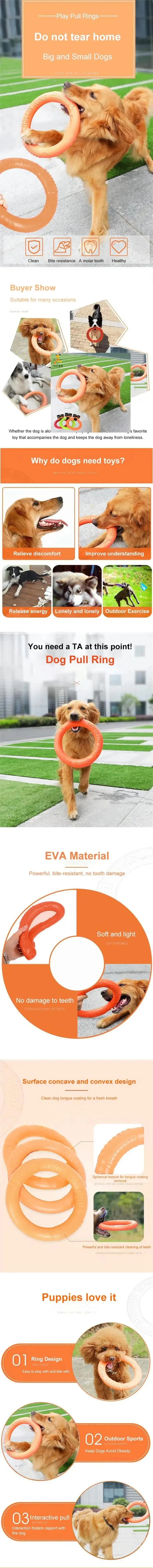 Schwimmender EVA-Hundewurfring