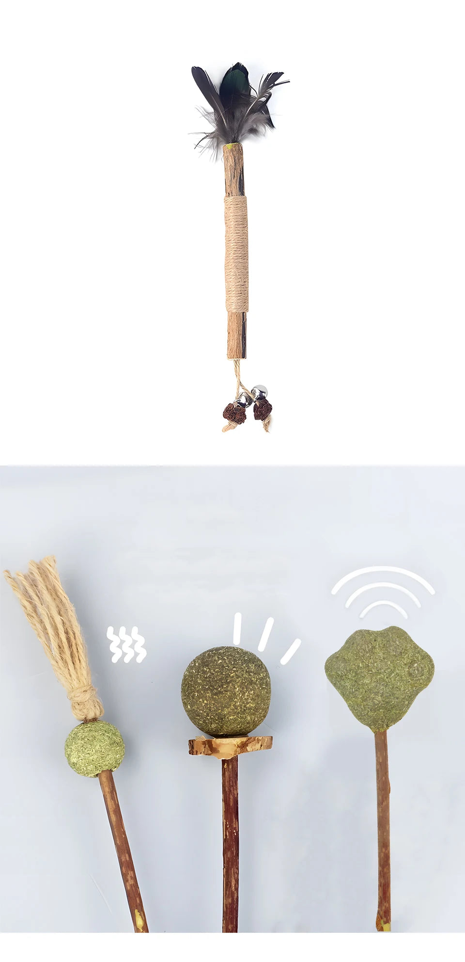 Natural Silvervine Cat Chew Sticks for Dental Care & Play
