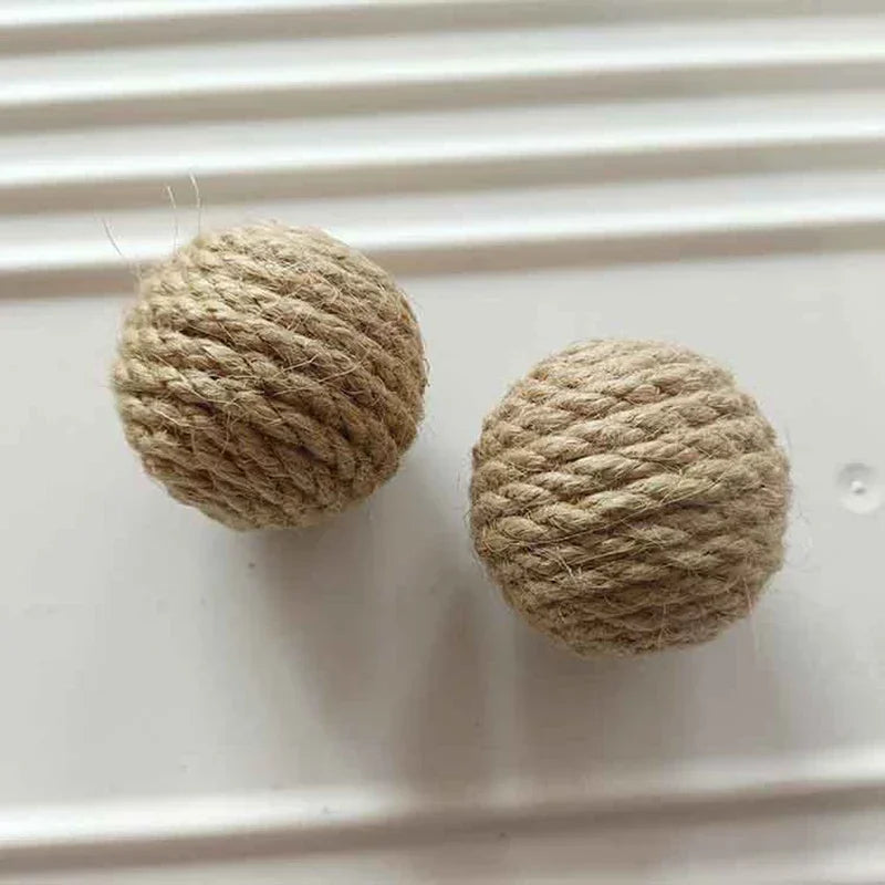 Pelotas de Juguete para Gatos con Cascabel de Sisal