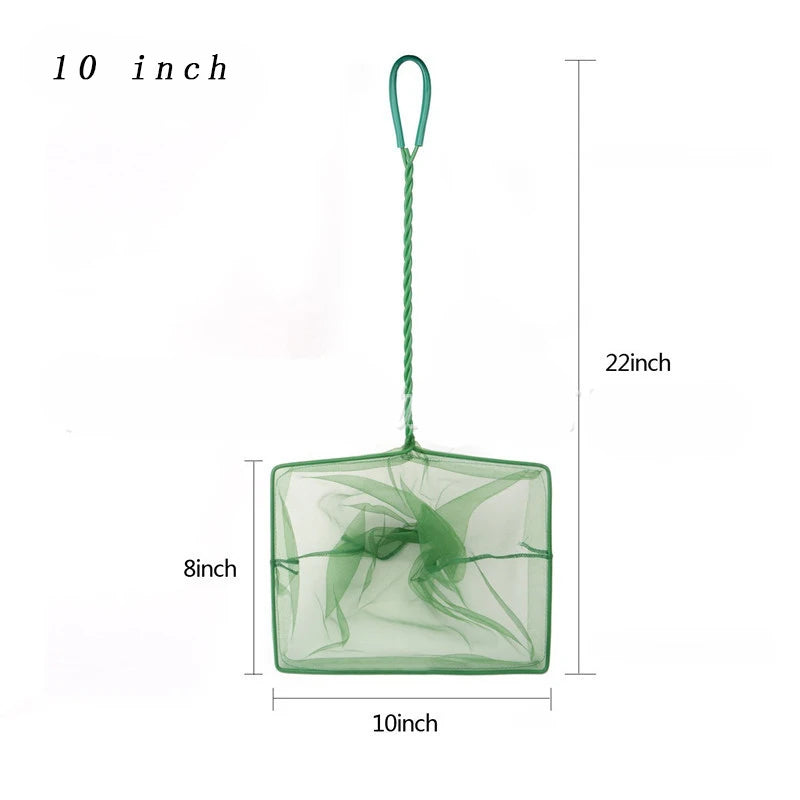 Portable Fish Net with Long Handle for Aquariums