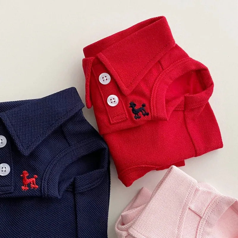 Summer Dog Polo Shirt With Stripe Cooling Vest