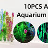 Artificial Aquarium Plants with Ceramic Base