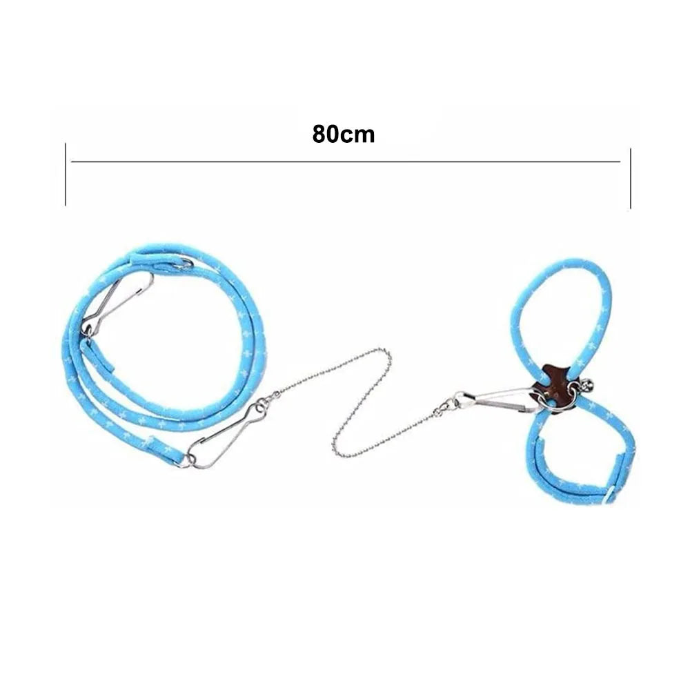 Adjustable Small Pet Harness with Anti-Bite Leash