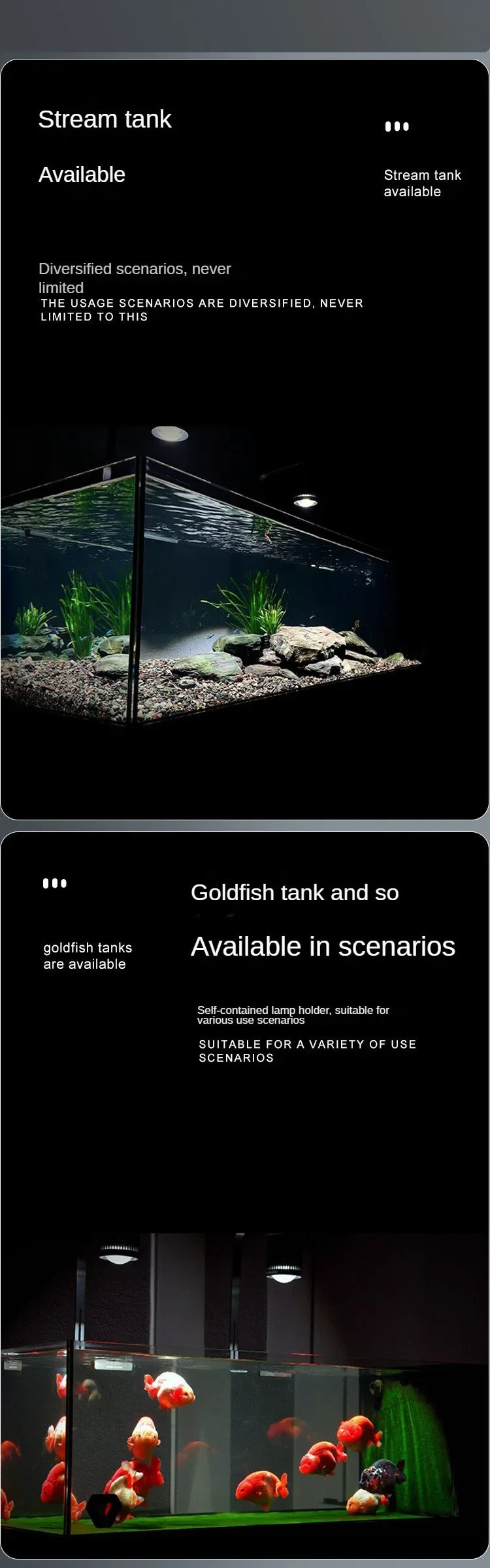Clip-On LED Aquarium Light for Freshwater Fish Tanks