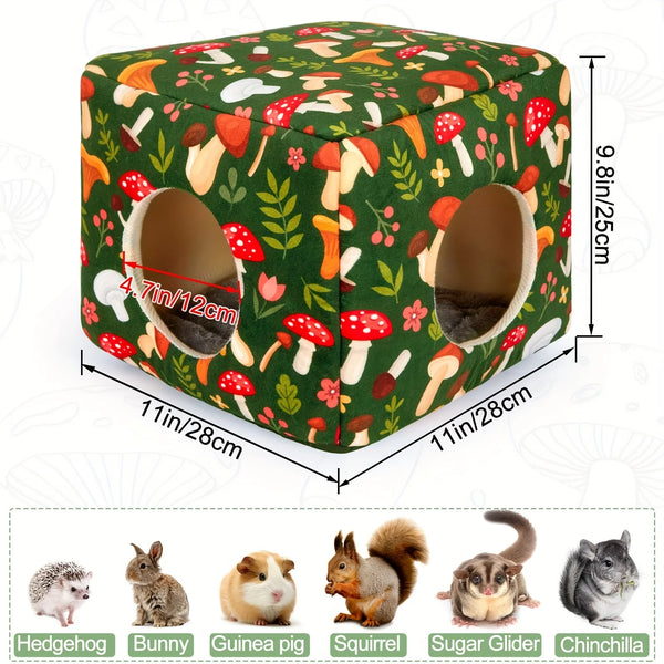 Lit-Tanière Doux et Lavable pour Petits Animaux