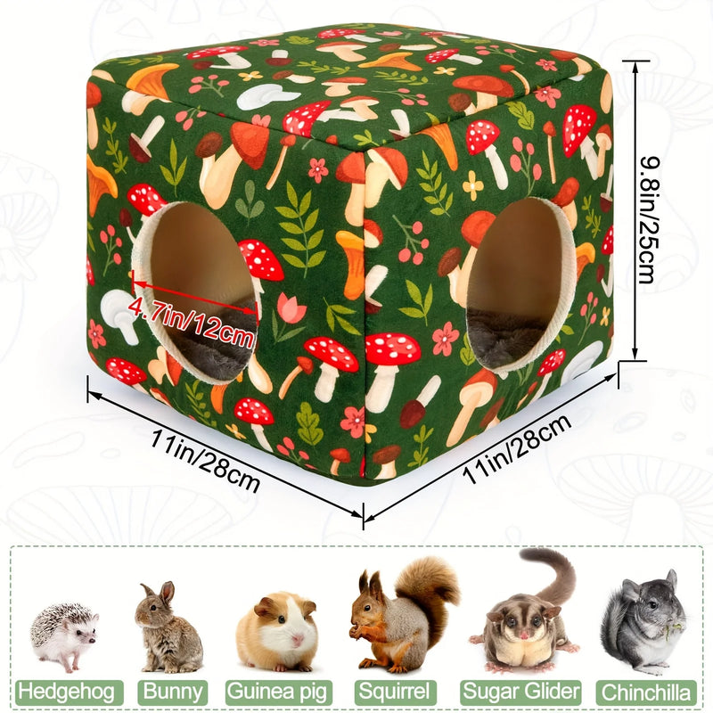 Lit-Tanière Doux et Lavable pour Petits Animaux