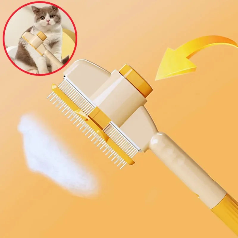 Self-Cleaning Pet Grooming Brush with Massage Pins