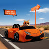 Supercar Cat Bed with Removable Cushion