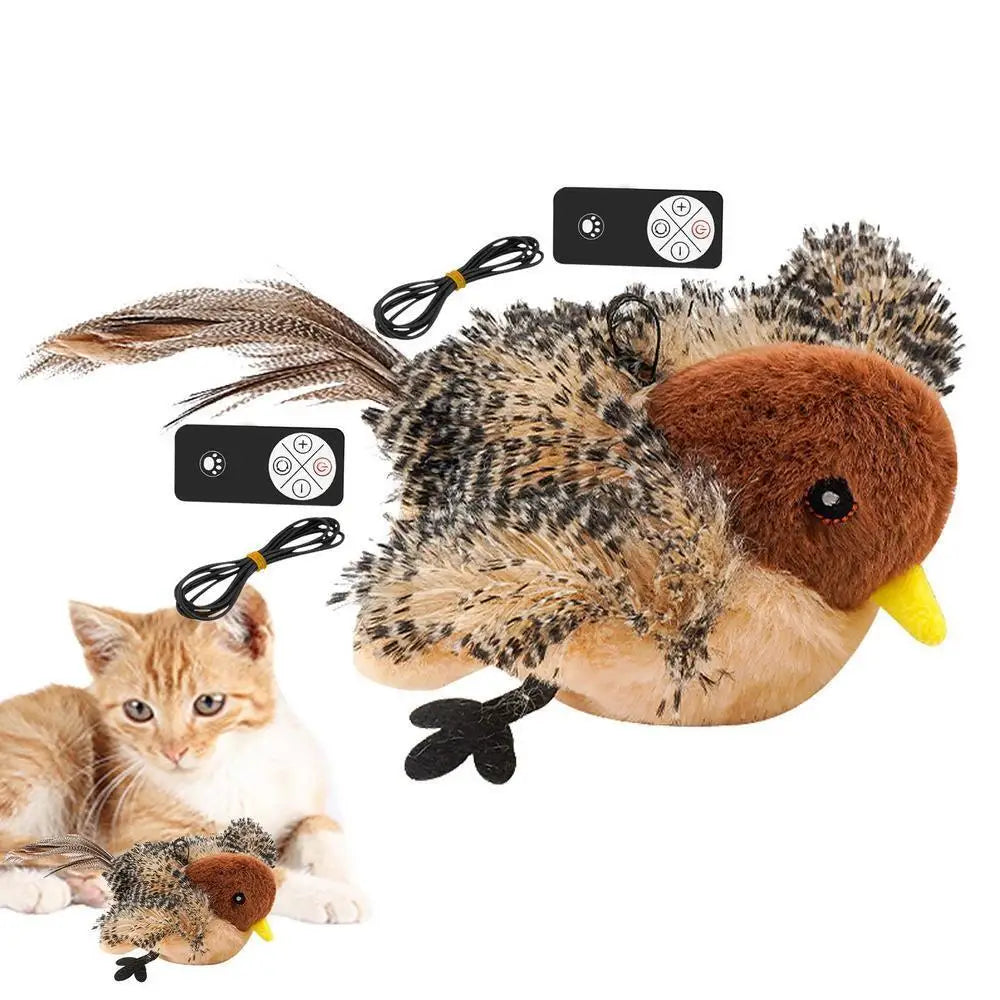 Interactive Flapping Bird Cat Toy with Remote Control