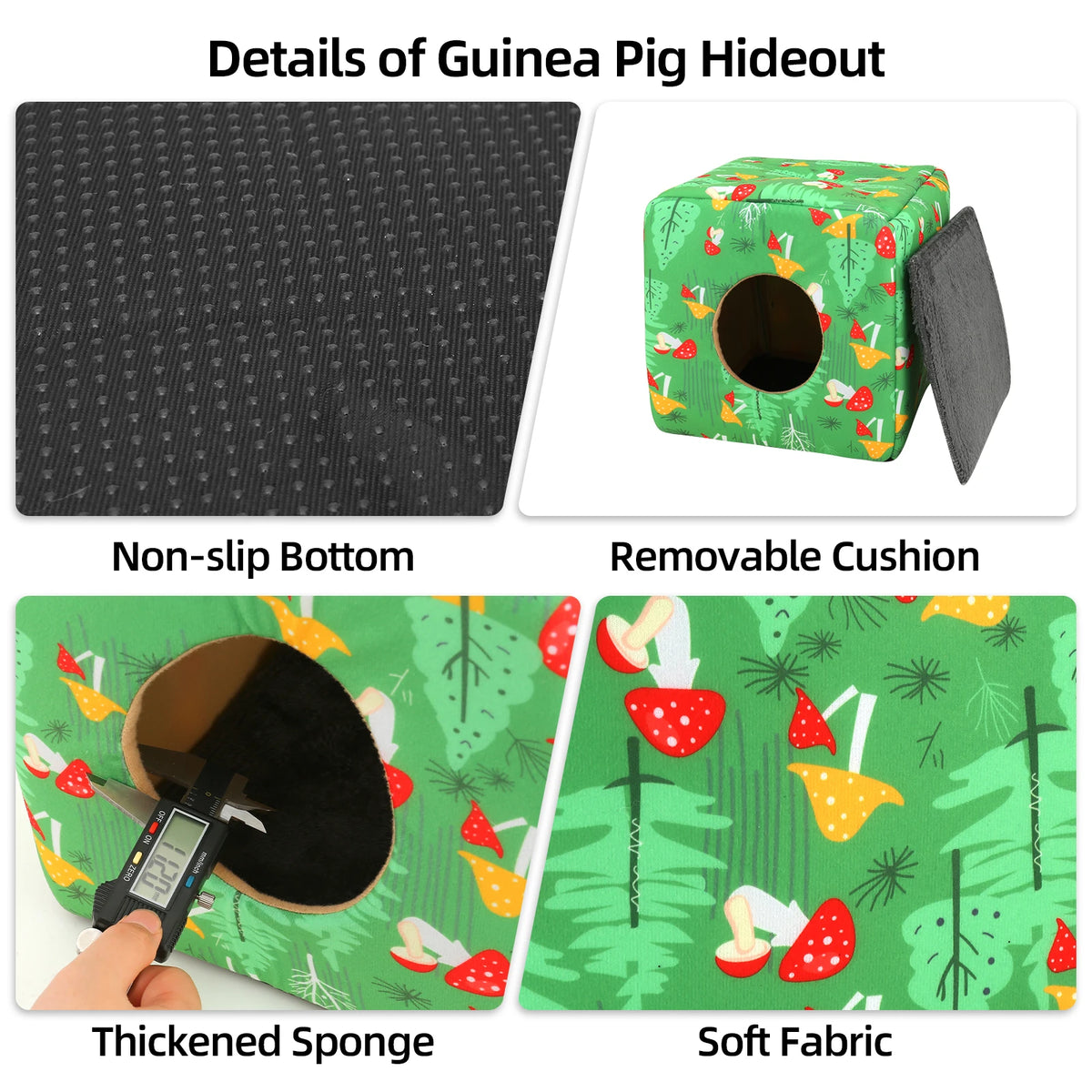 Cozy Fleece Hideout Bed for Small Pets