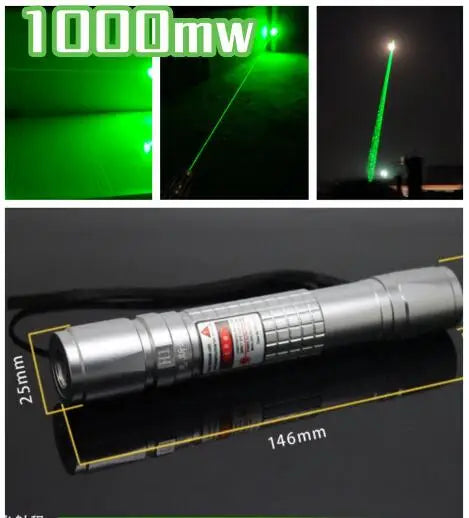 Green Laser Pointer with Adjustable Focus