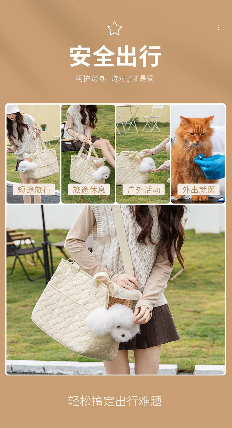 Breathable Travel Pet Carrier Bag for Small Dogs and Cats
