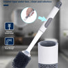 Porte-brosse WC mural réutilisable avec long manche
