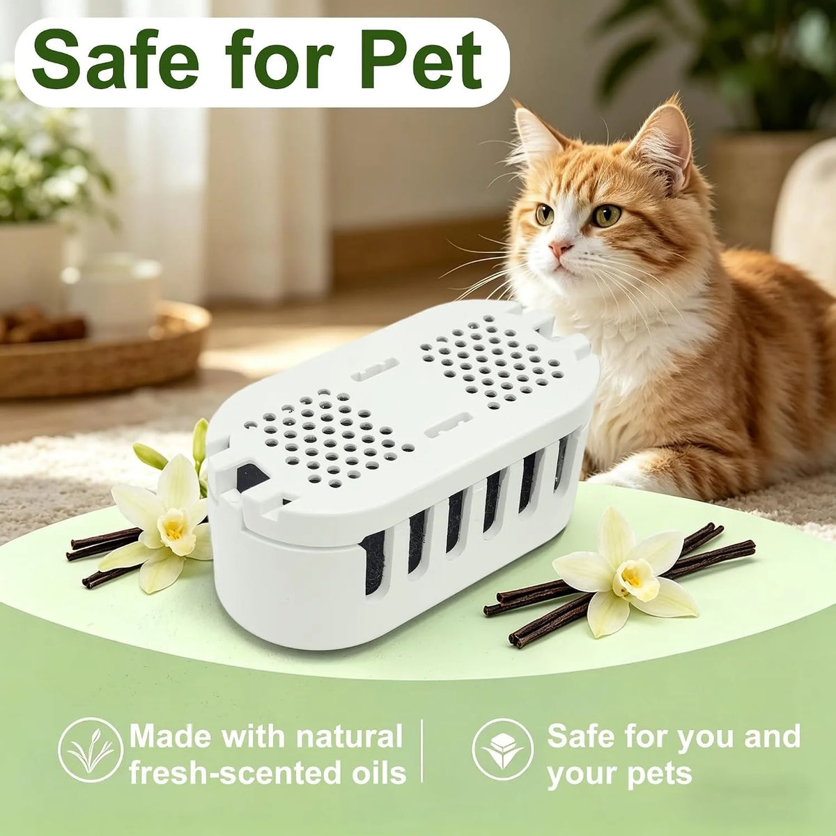 Cat Litter Box Deodorizers for Automatic Litter Boxes, 30-Day Freshness