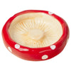Mushroom Ceramic Hamster Hideout with Food Bowl and Water Bottle Stand