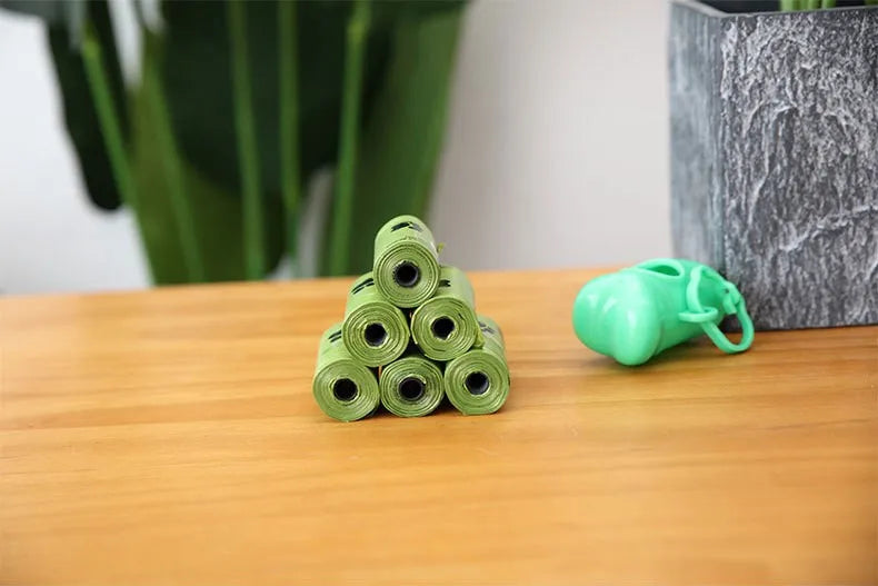 Eco-Friendly Biodegradable Dog Poop Bags with Dispenser