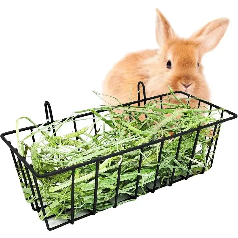 Heavy Duty Metal Hay Feeder for Rabbits and Small Pets