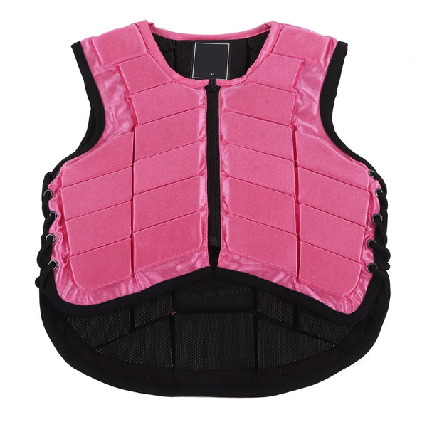 Chaleco de Seguridad Ecuestre para Niños - Rosa