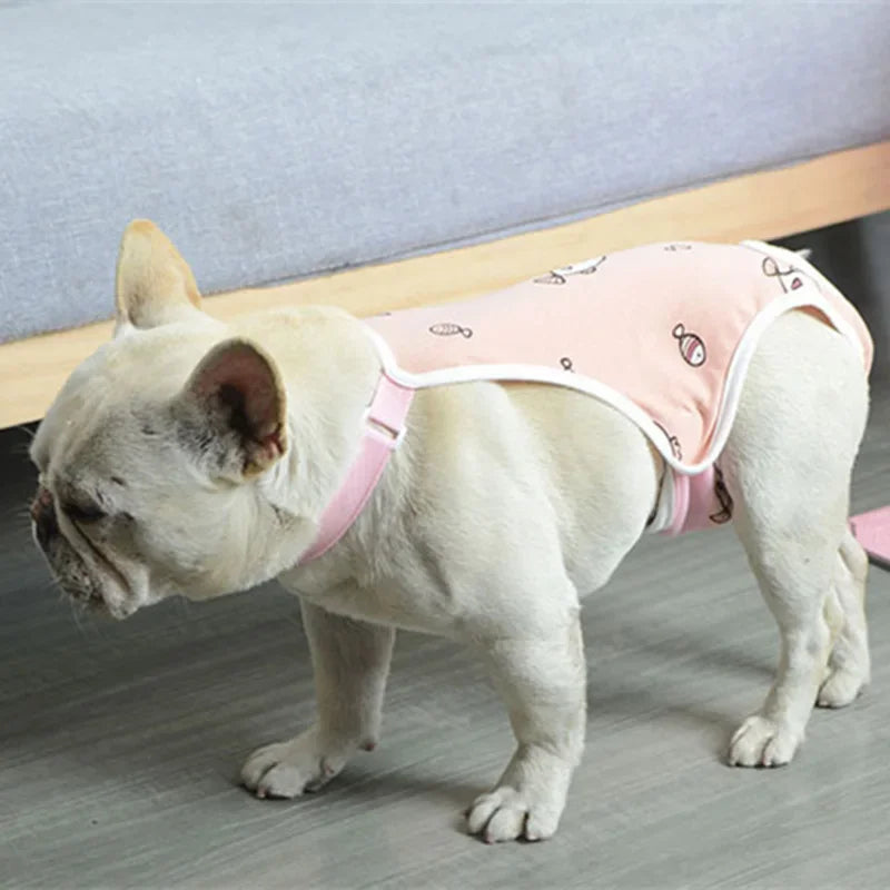 Adjustable Dog Diaper Pants with Suspenders