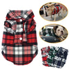 British Style Plaid Pet Shirt Jacket for Small Dogs and Kittens