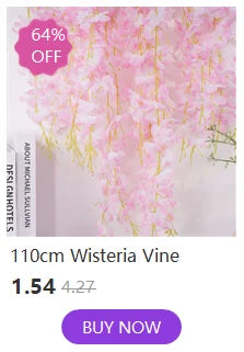 Artificial Ivy Vine Garland – 2.3m Hanging Silk Leaf Decor
