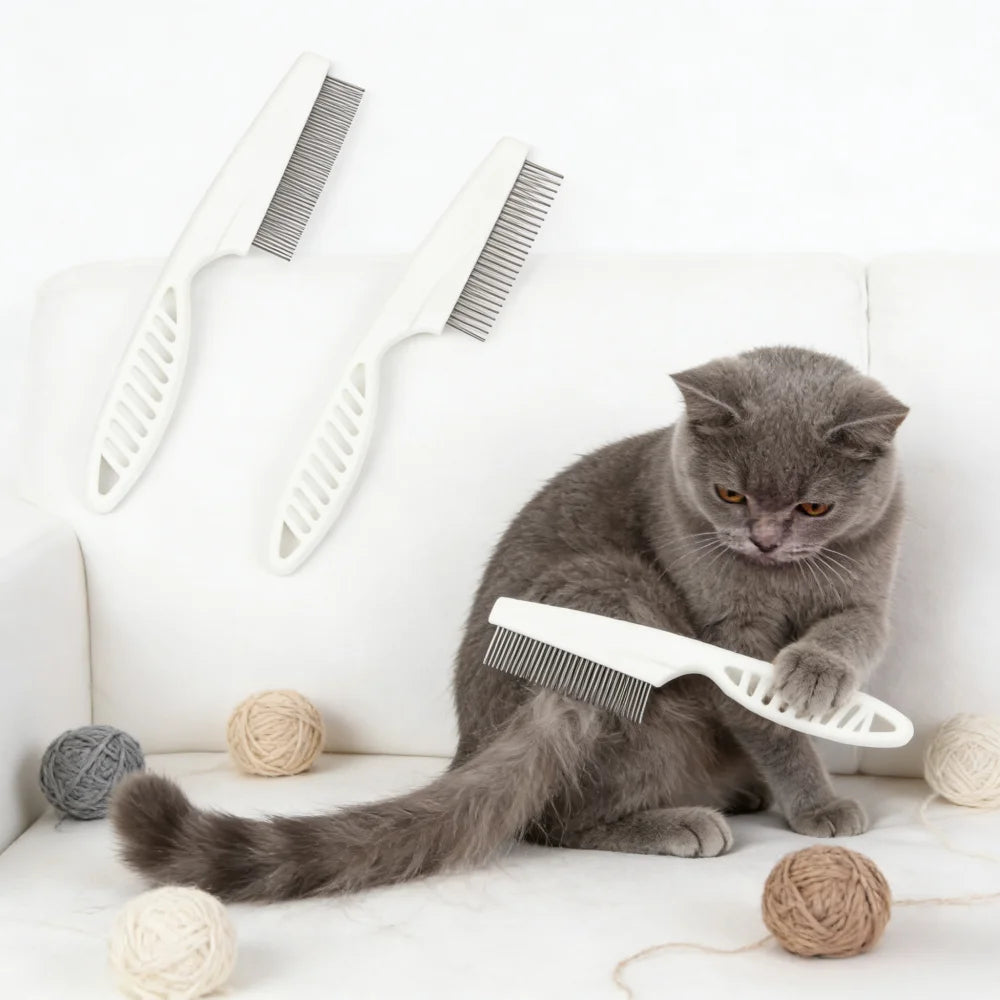 Cat Corner Scratcher with Self-Grooming Bristles and Catnip
