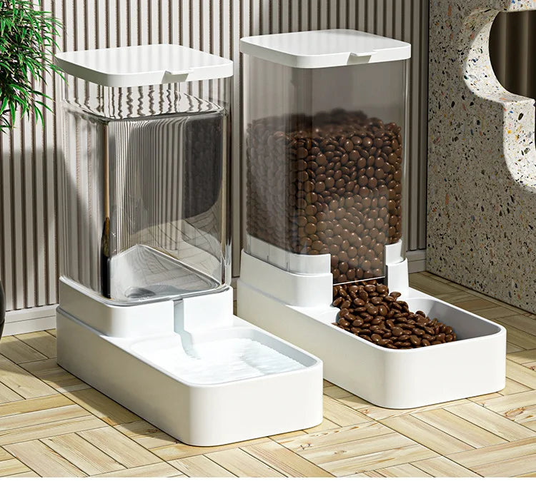 Schwerkraft-Futter- & Wasserspender für Haustiere