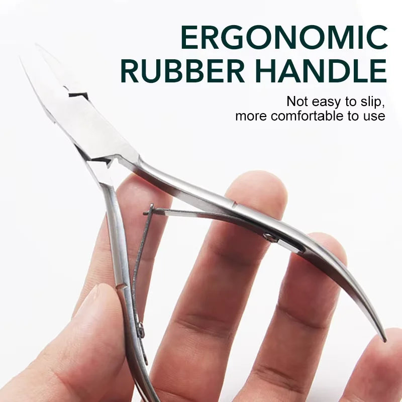 Precision Stainless Steel Cuticle Nipper for Salon-Quality Nail Care
