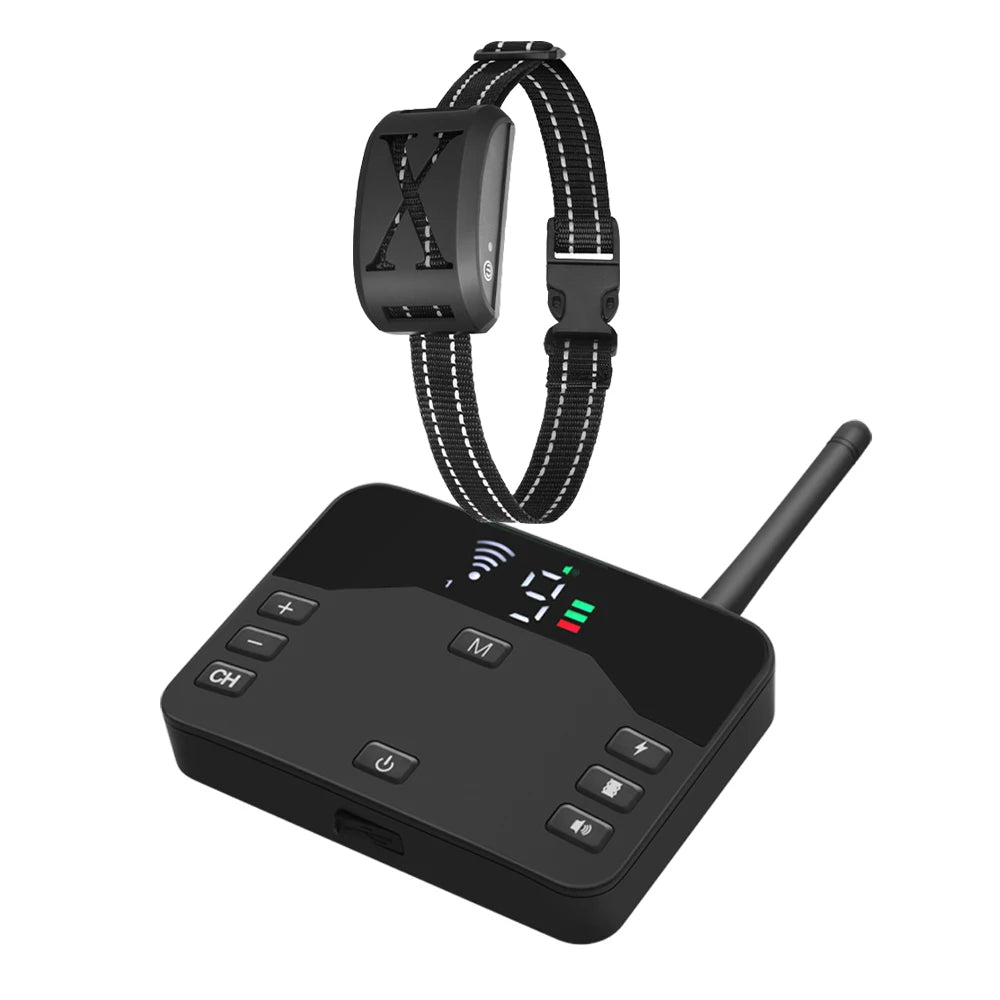 2-in-1 Wireless Dog Training Collar with Remote and Electric Fence