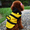 Disfraz de Abeja para Perro con Capa con Capucha