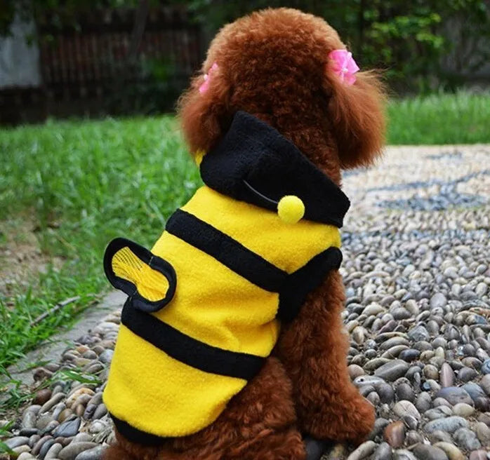 Disfraz de Abeja para Perro con Capa con Capucha