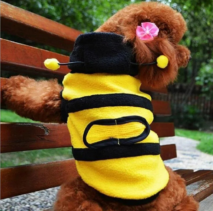 Disfraz de Abeja para Perro con Capa con Capucha