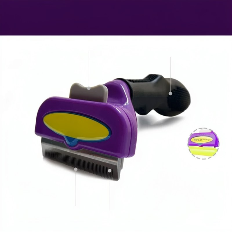 Cepillo Deslanador Ergonómico para Mascotas