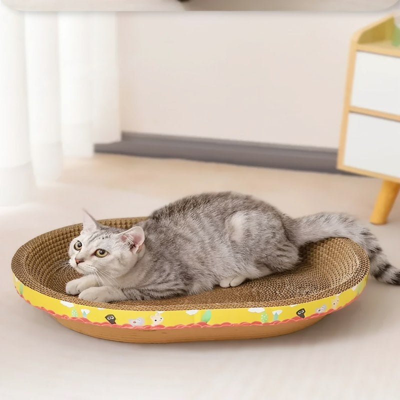 Nid Grattoir en Carton Ondulé pour Chat