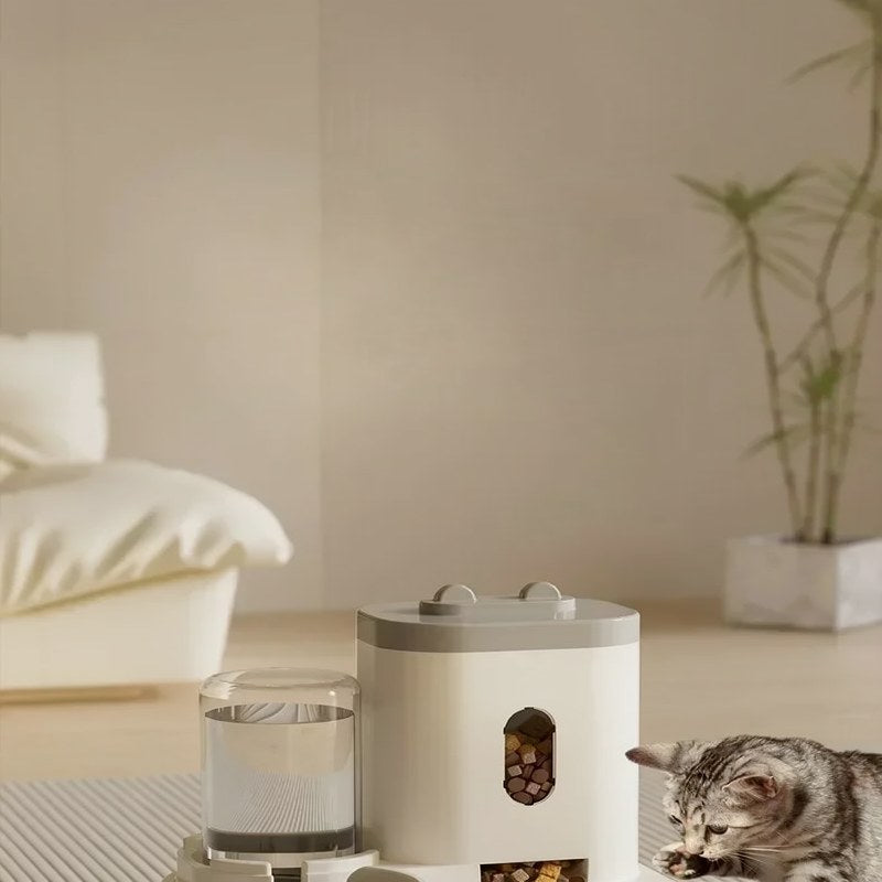 Estación de Comida y Agua para Mascotas por Gravedad
