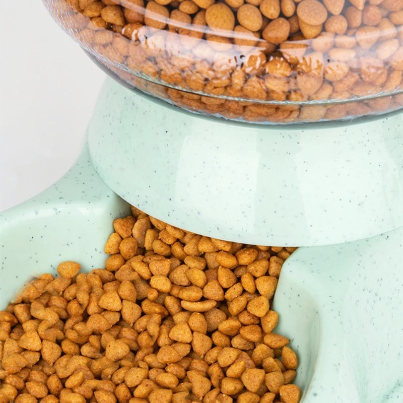 Gamelle Double Compartiment avec Distributeur d'Eau pour Animaux