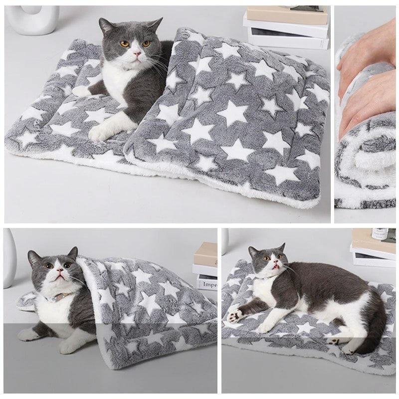Tapis de Sommeil pour Animaux en Flanelle