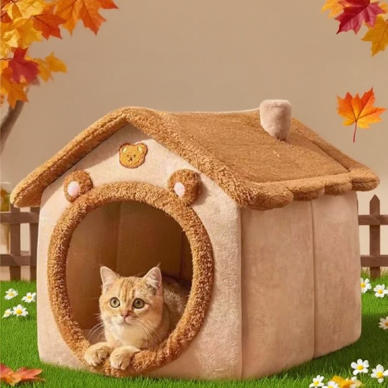 Maison pliable pour chats et petits chiens