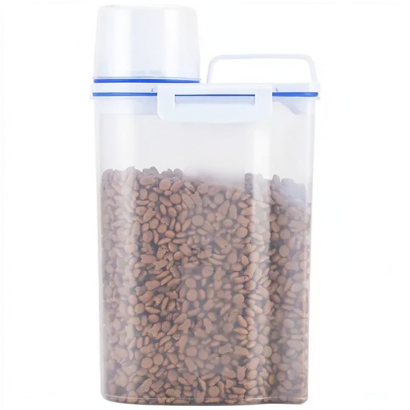 Conteneur de conservation hermétique pour croquettes avec tasse doseuse