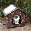 Abri extérieur pour chat imperméable avec coussin