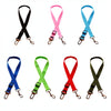 Collection de six harnais de ceinture de voiture pour chien réglables dans différentes couleurs : noir, rose, bleu, vert, rou